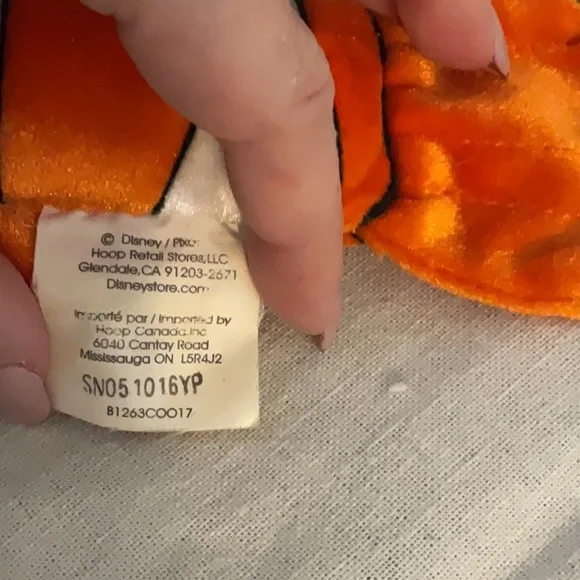 Sale! Disney Store Pixar Finding Nemo Plush Toy, 9”, Orange/White - Picture 6 of 6